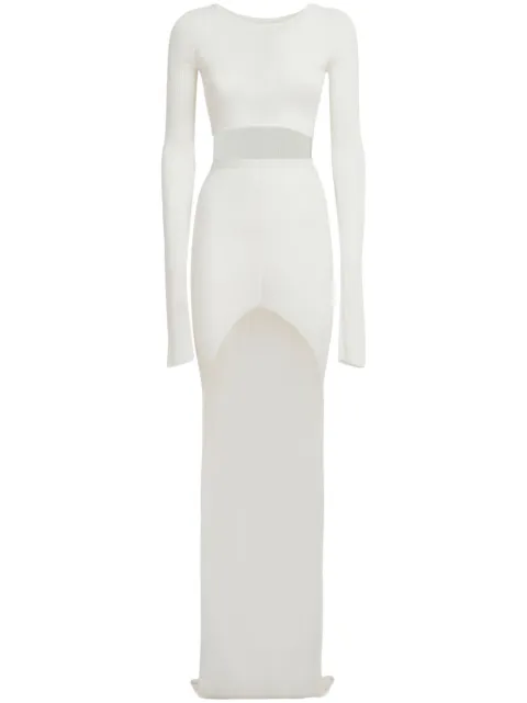 Marni draped-back cut-out maxi dress