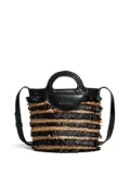 Marni mini fringe bucket bag - Black