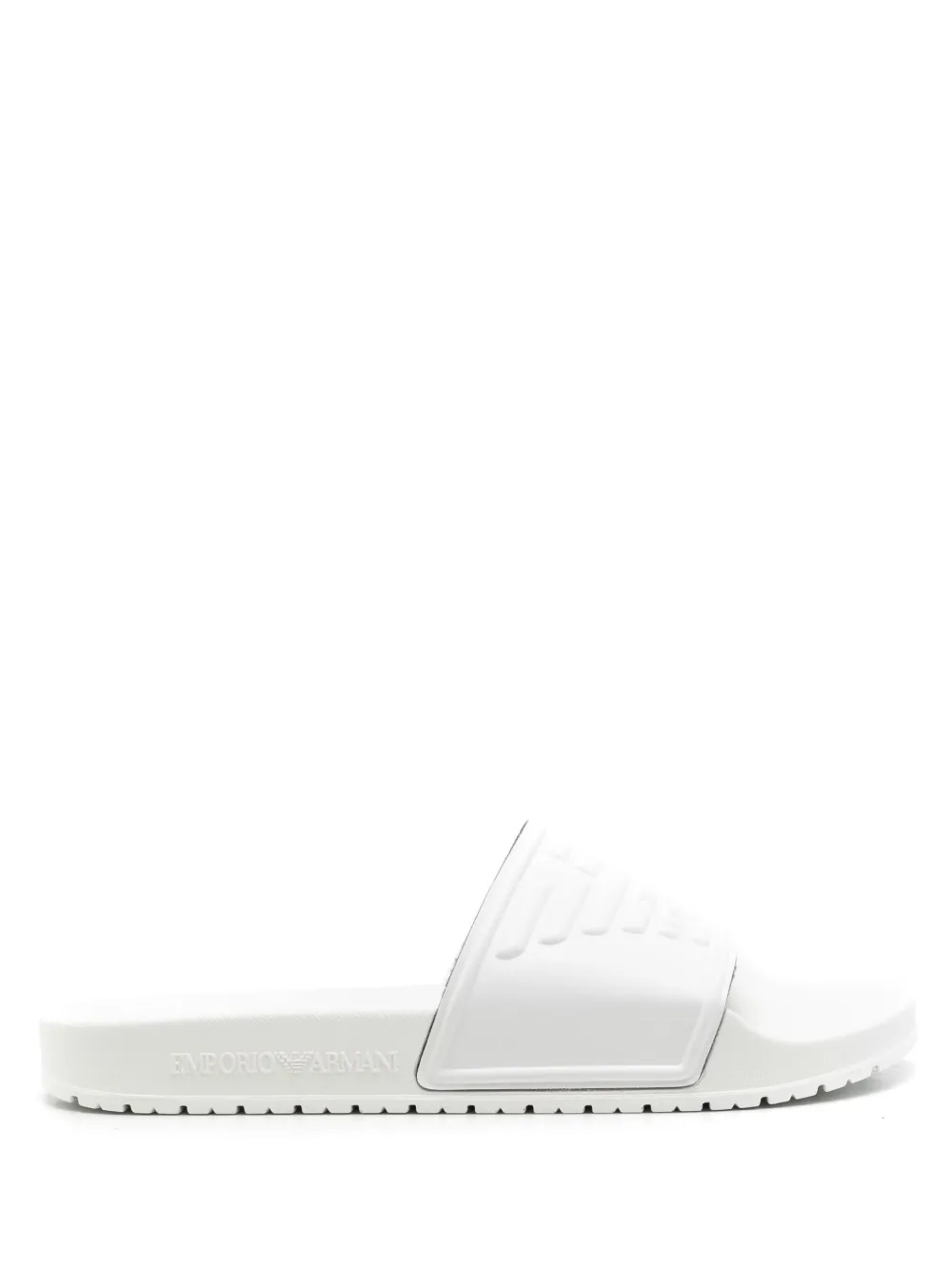 Emporio Armani Logo-debossed Moulded-footbed Slides