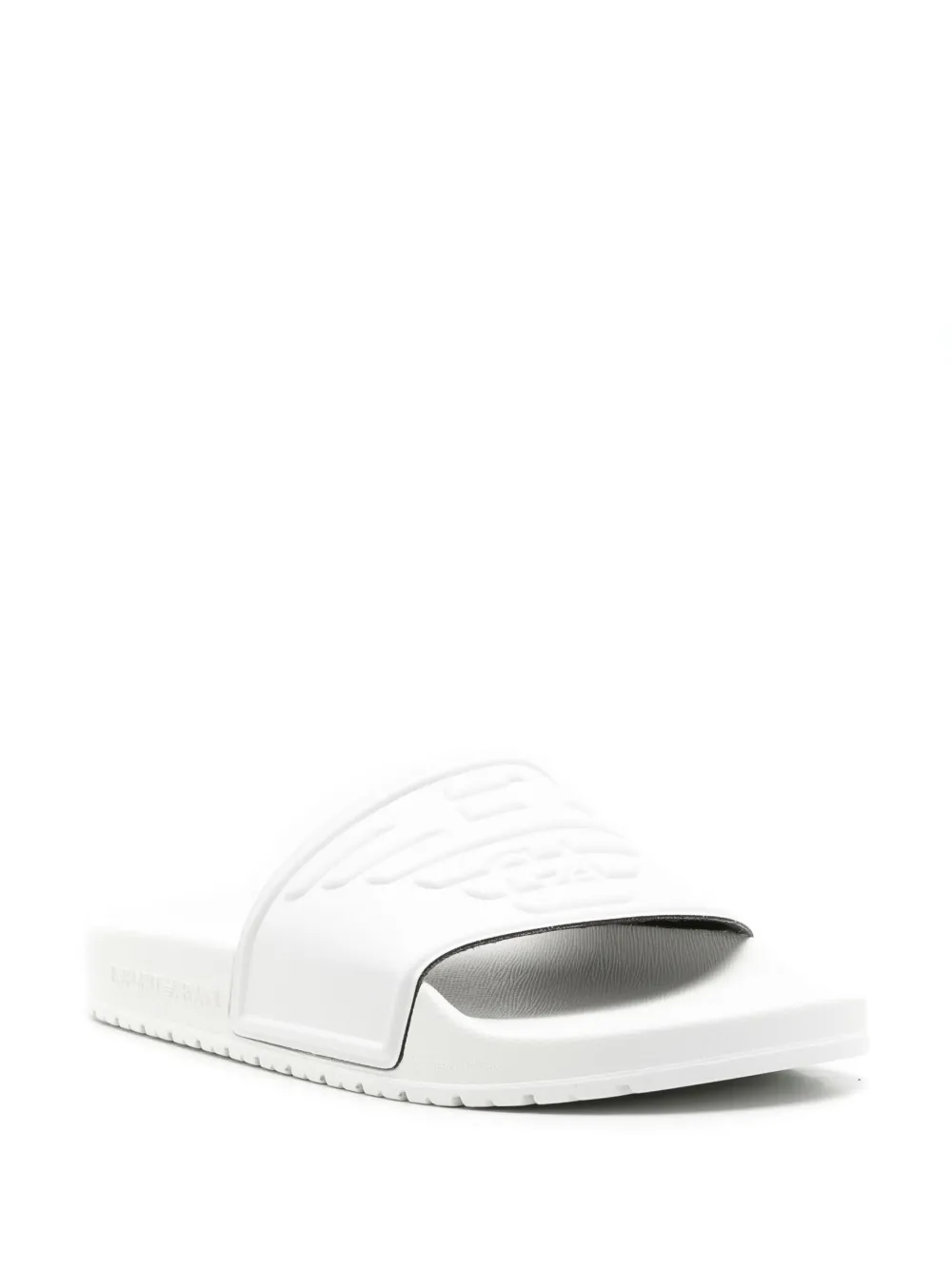 Emporio Armani Logo-debossed Moulded-footbed Slides