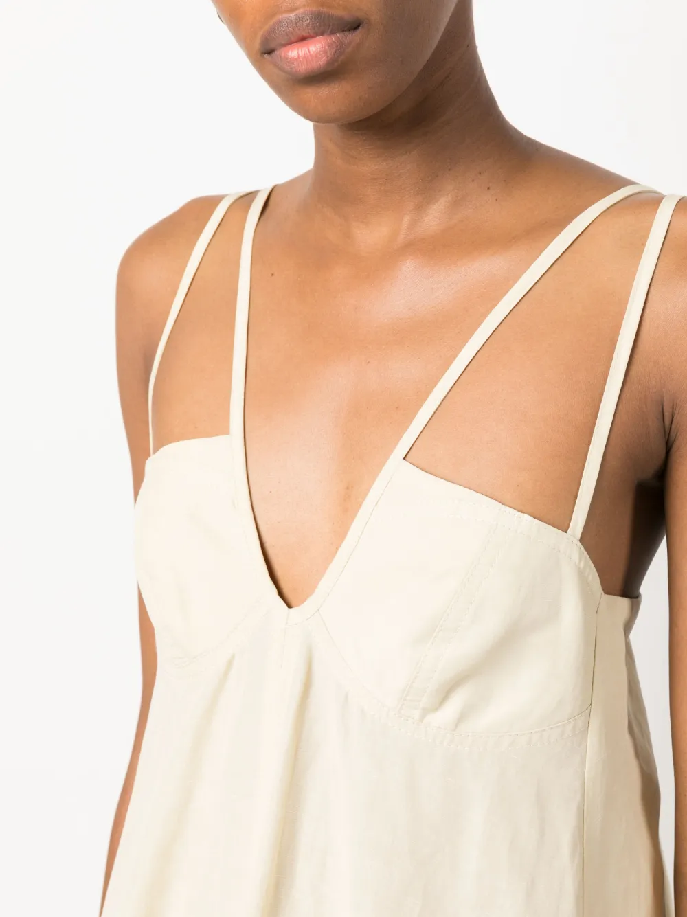 Aeron Sasha Linen-blend Maxi Dress In Neutrals