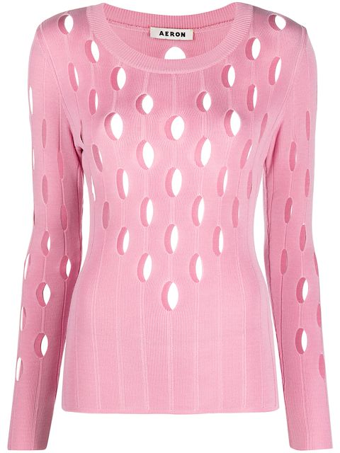 AERON Misty open-knit jumper