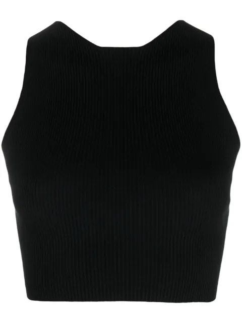 AERON ribbed-knit crop top