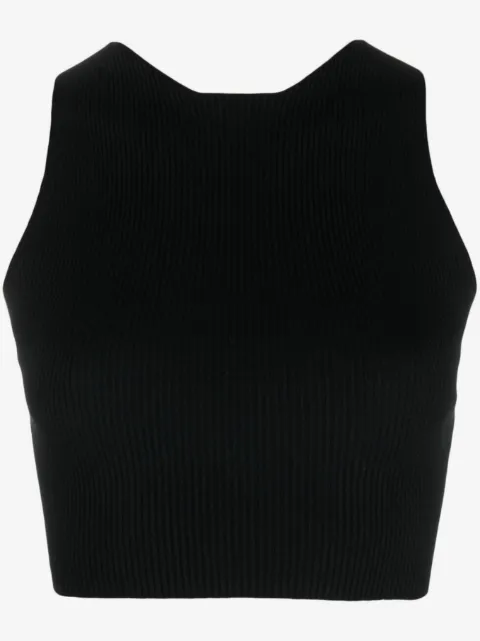 AERON ribbed-knit crop top