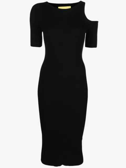 AERON cut-out ribbed midi dress