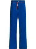 Marni straight-leg twill trousers - Blue