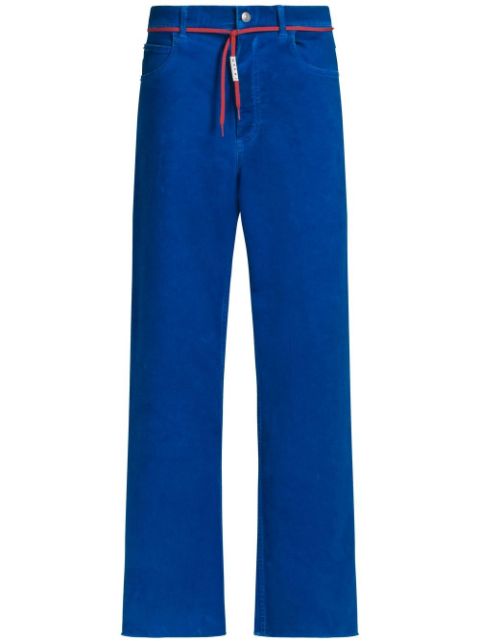 Marni straight-leg twill trousers Men