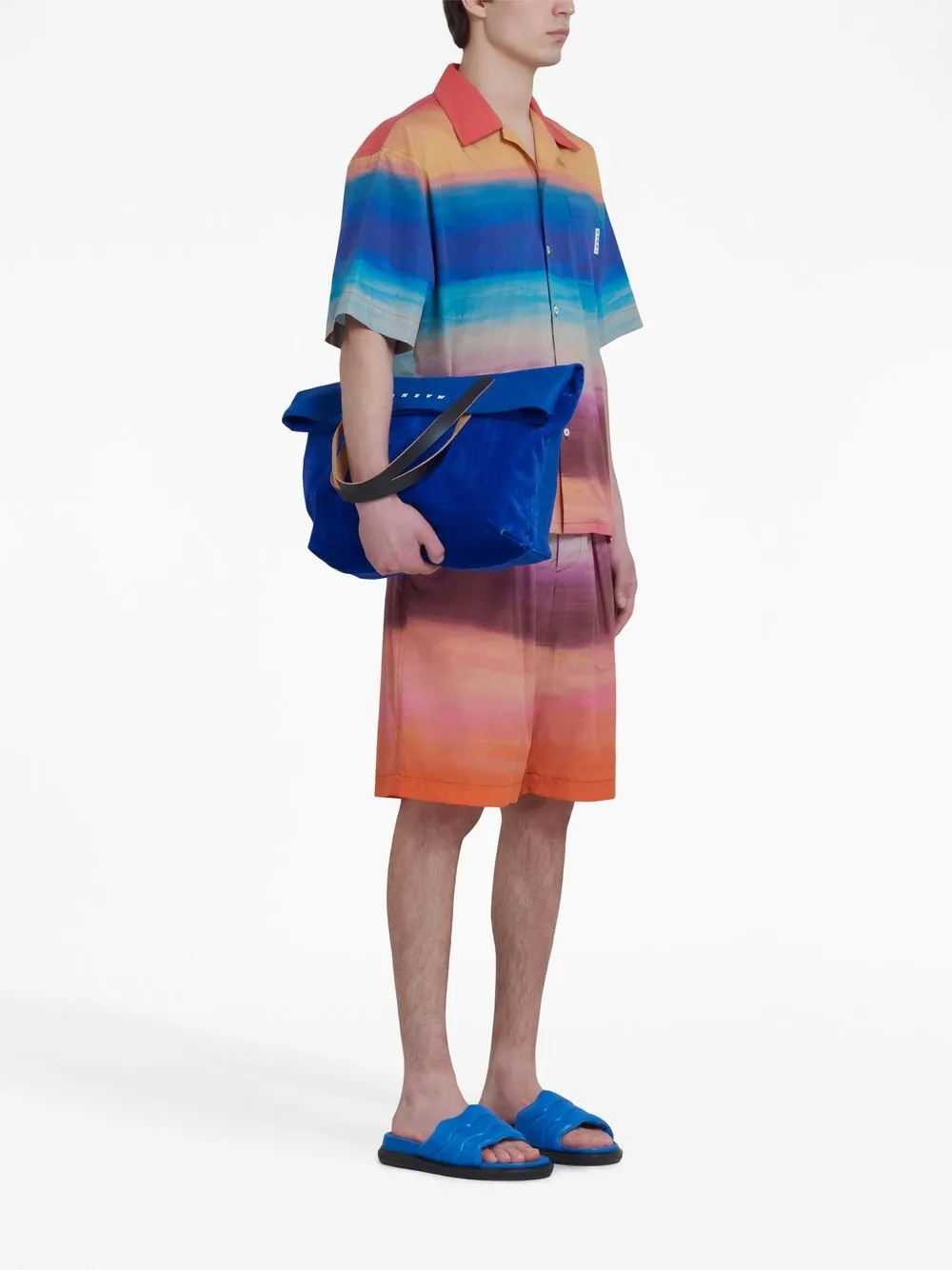 Marni Overhemd met print - Blauw