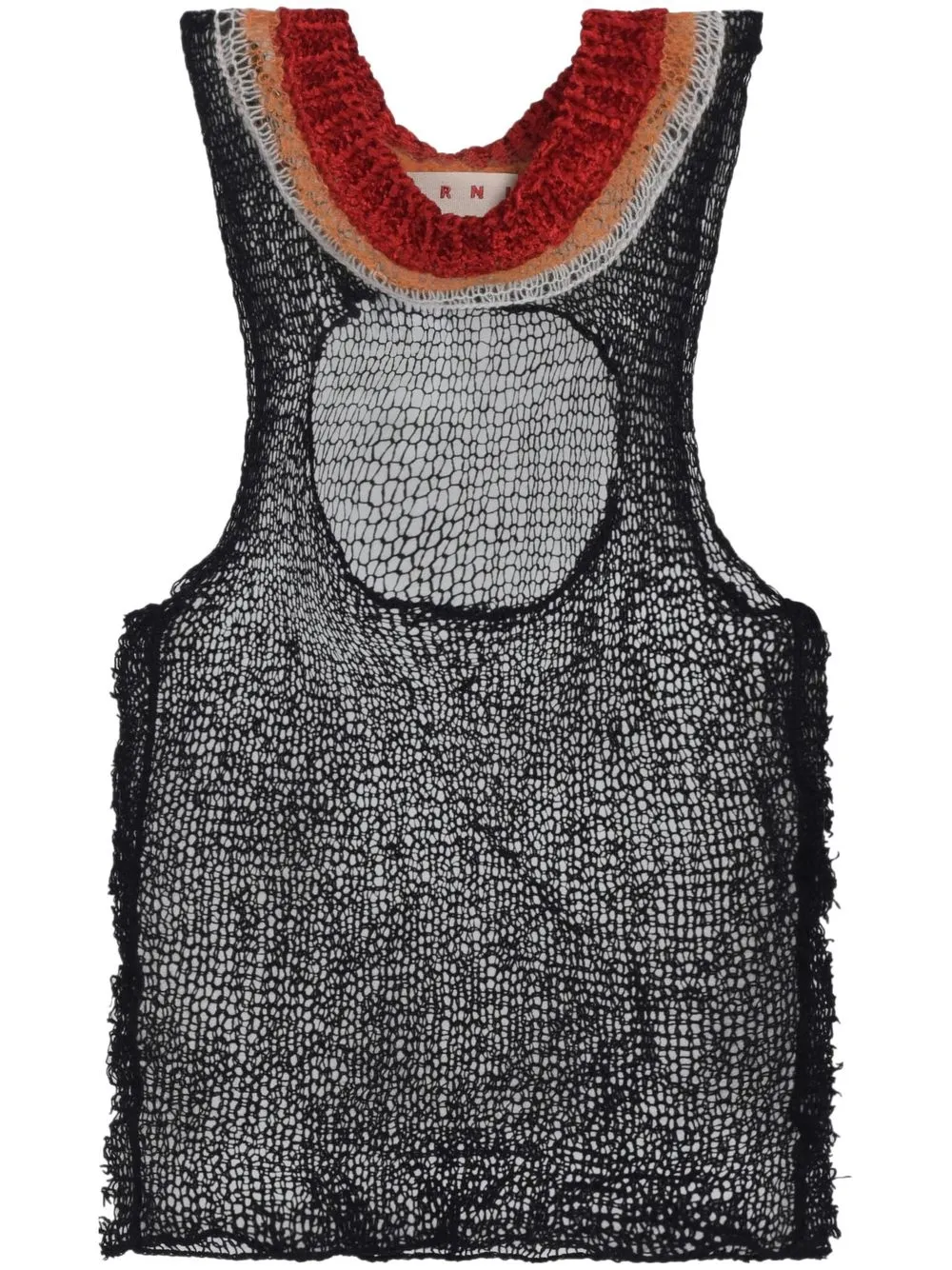Marni open-knit sleeveless jumper - Black