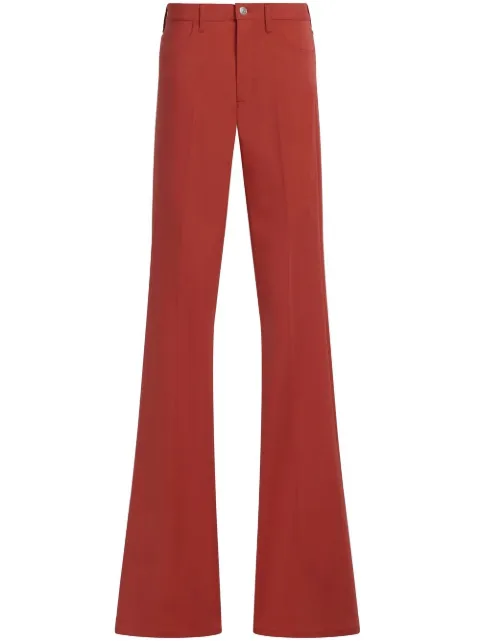 Marni pressed-crease flared trousers