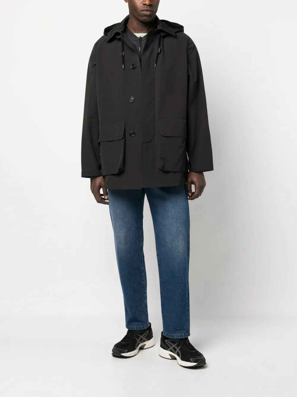 ASPESI Parka met capuchon - Zwart