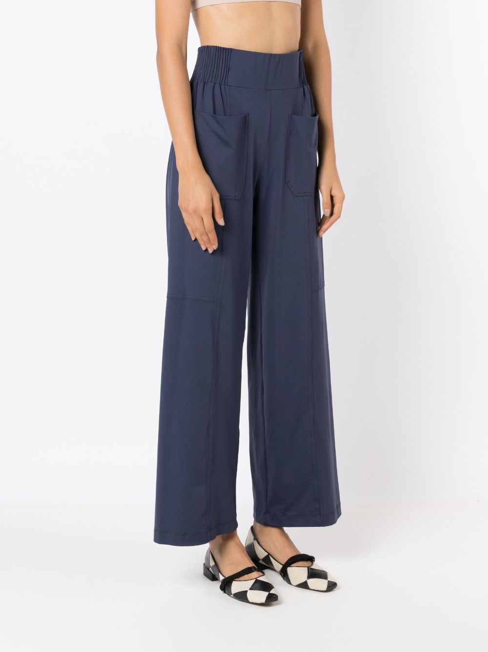 Shop Alcaçuz Win Straight-leg Trousers In Blue