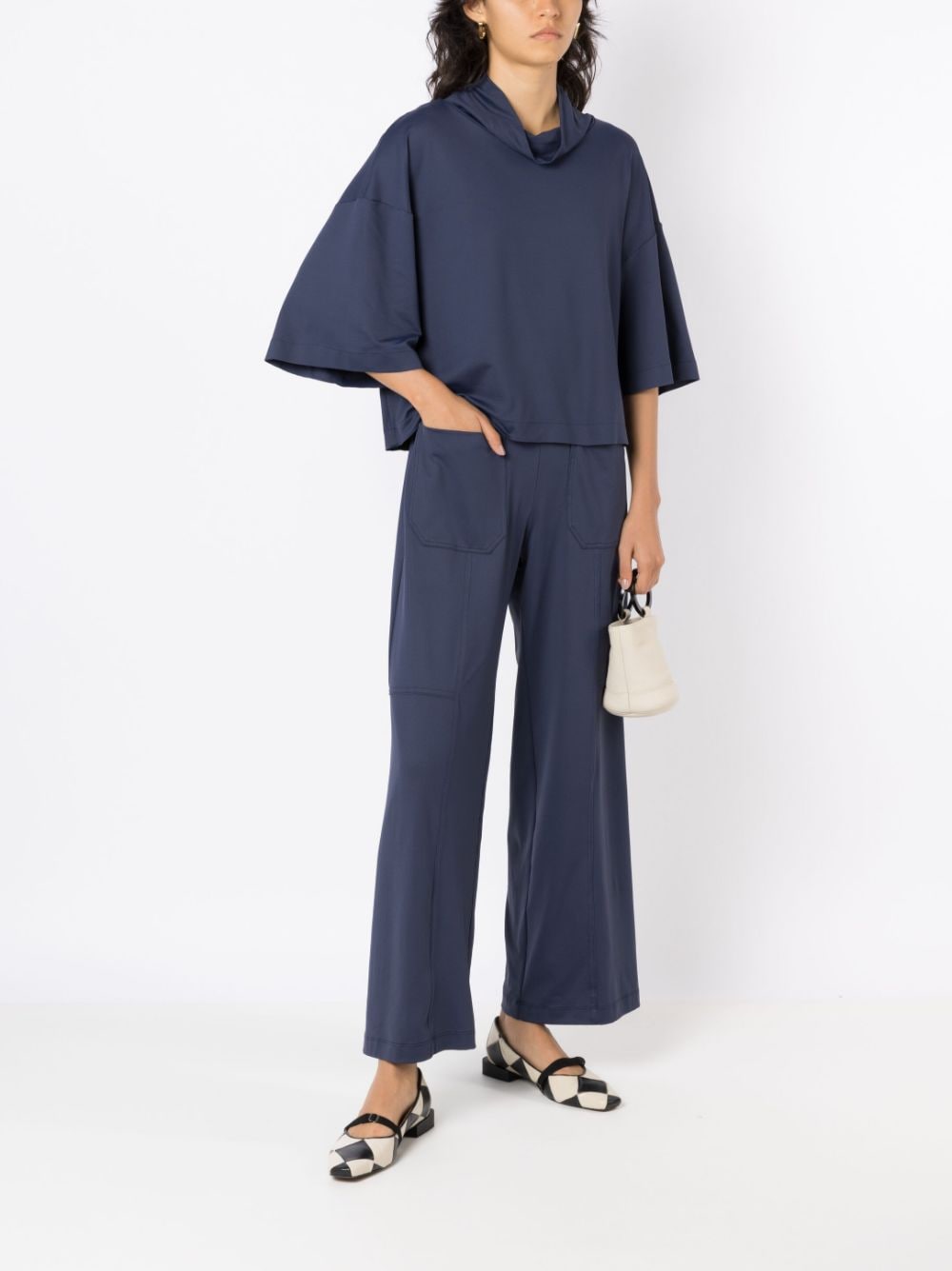 Shop Alcaçuz Win Straight-leg Trousers In Blue