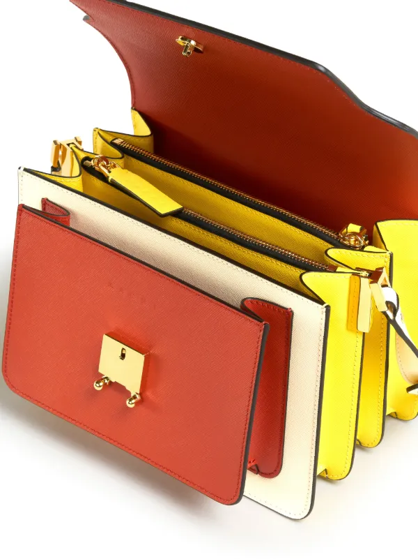 【MARNI】イースト/ウエスト Trunk ショルダーバッグ Marni Trunk イースト/ウェスト ショルダーバッグ