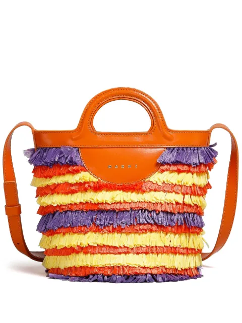 Marni mini fringe bucket bag