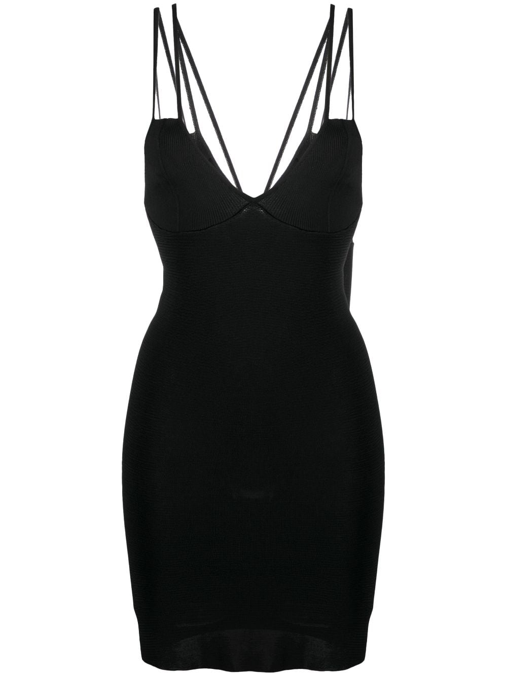 Aeron Sicily Knitted Mini Dress In Schwarz