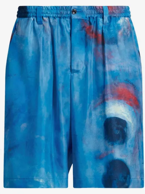 Marni shorts con estampado de pintura
