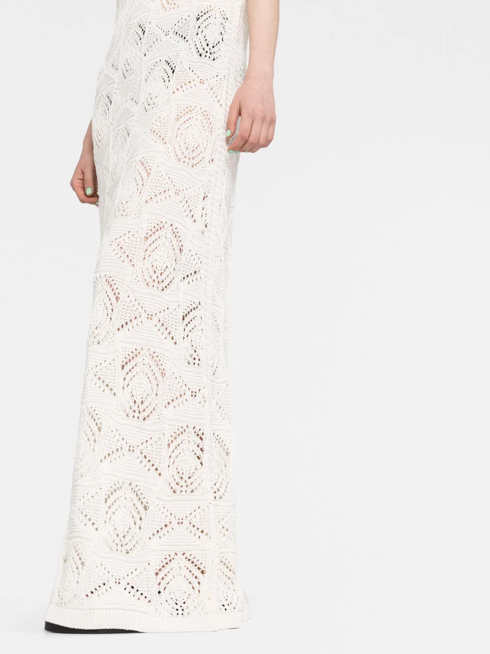 Loulou Studio Samal Crochet Long Dress In White ModeSens
