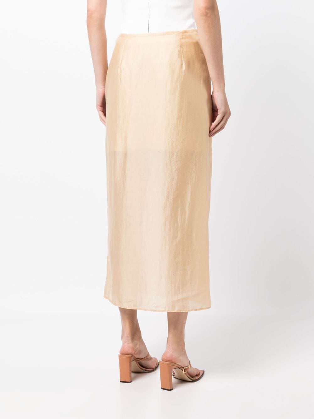Shop Rejina Pyo Reya Layered Midi Skirt In Gelb
