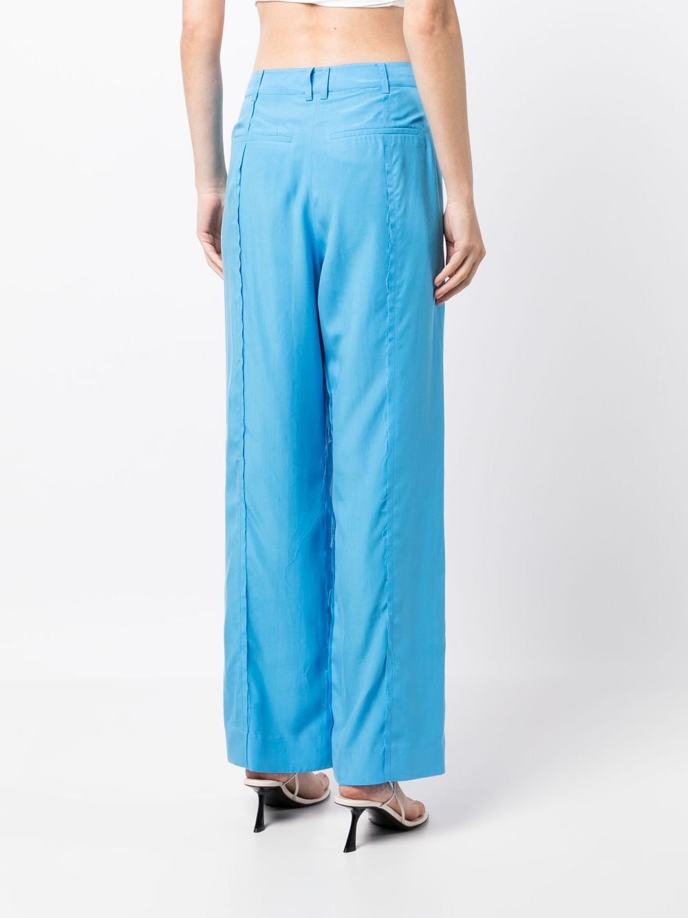 Shop Rejina Pyo Cora Wide-leg Trousers In Blau