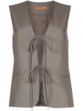 Rejina Pyo Kit front-tie vest - Grey