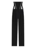 Mugler corset-waist trousers - Black