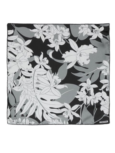 TOM FORD floral-print square silk scarf