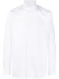 Borrelli spread collar cotton shirt - White