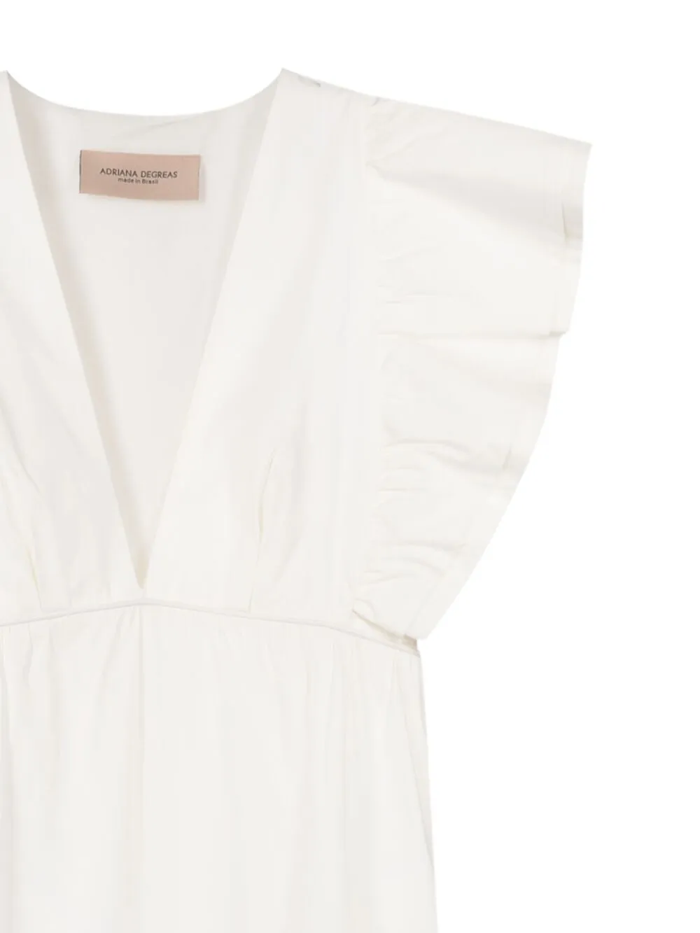 Shop Adriana Degreas Babados Ruffle-trim Beach Dress In White