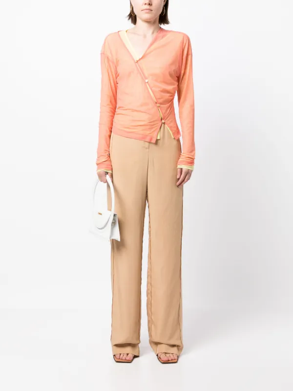 Rejina Pyo Asymmetric button-fastening Blouse | Orange | FARFETCH AO