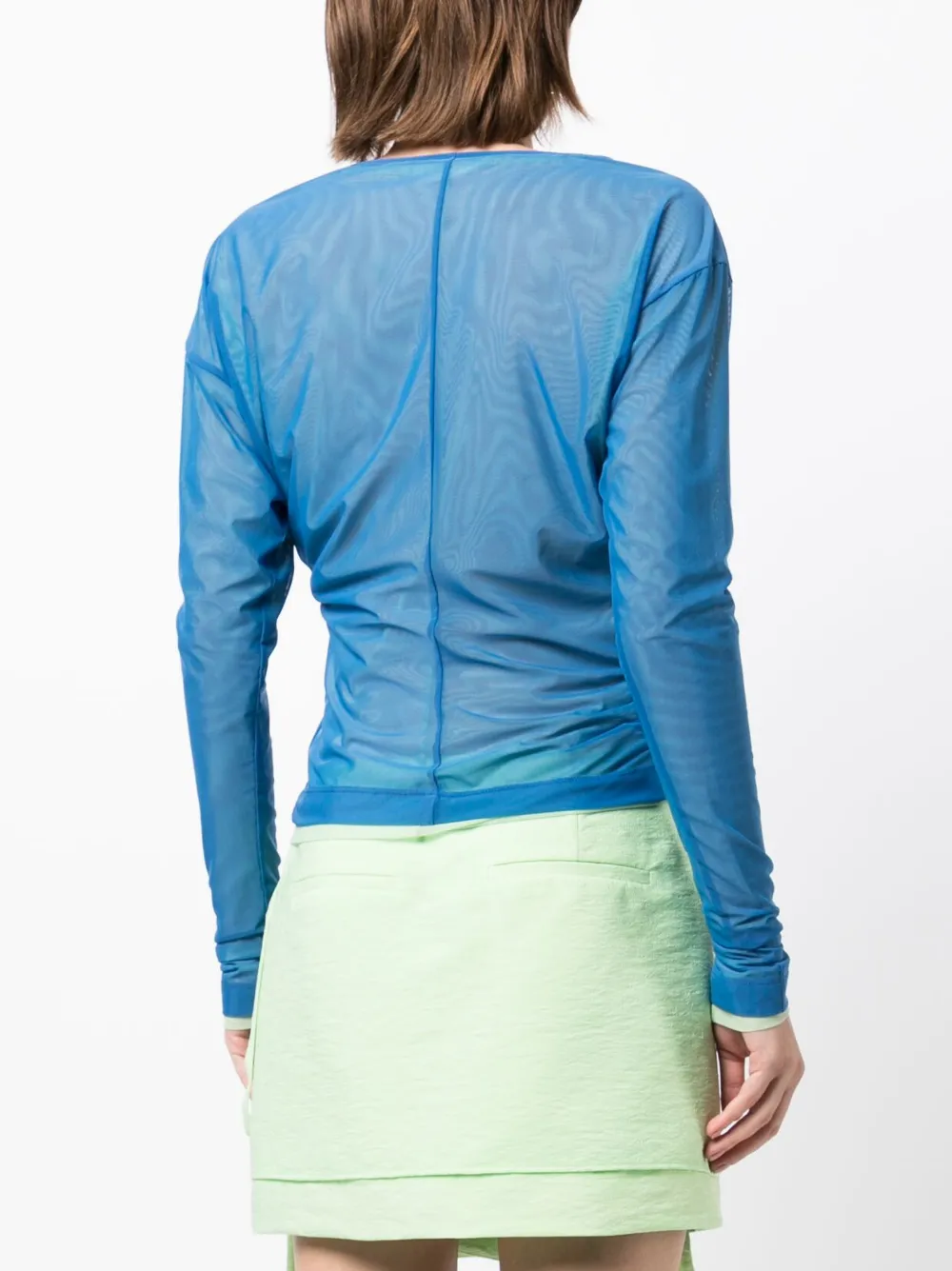 Shop Rejina Pyo Soren Asymmetric Layered Top In Blau