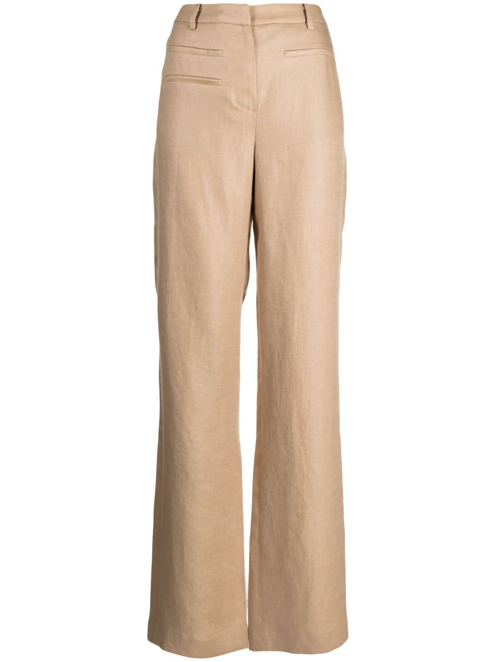 Rejina Pyo Aletta Wide-leg Trousers In Brown