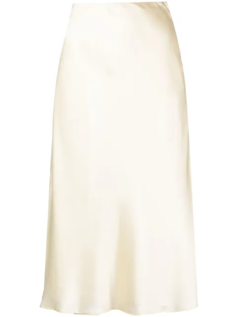 Rejina Pyo jupe satinée Viola à coupe mi-longue