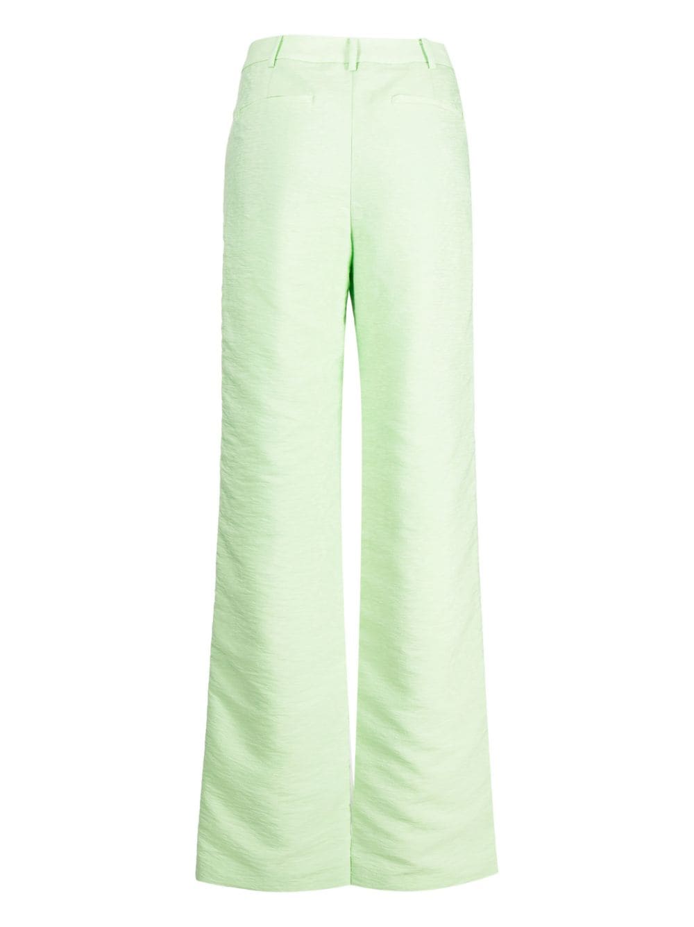 Shop Rejina Pyo Aletta Wide-leg Trousers In Green