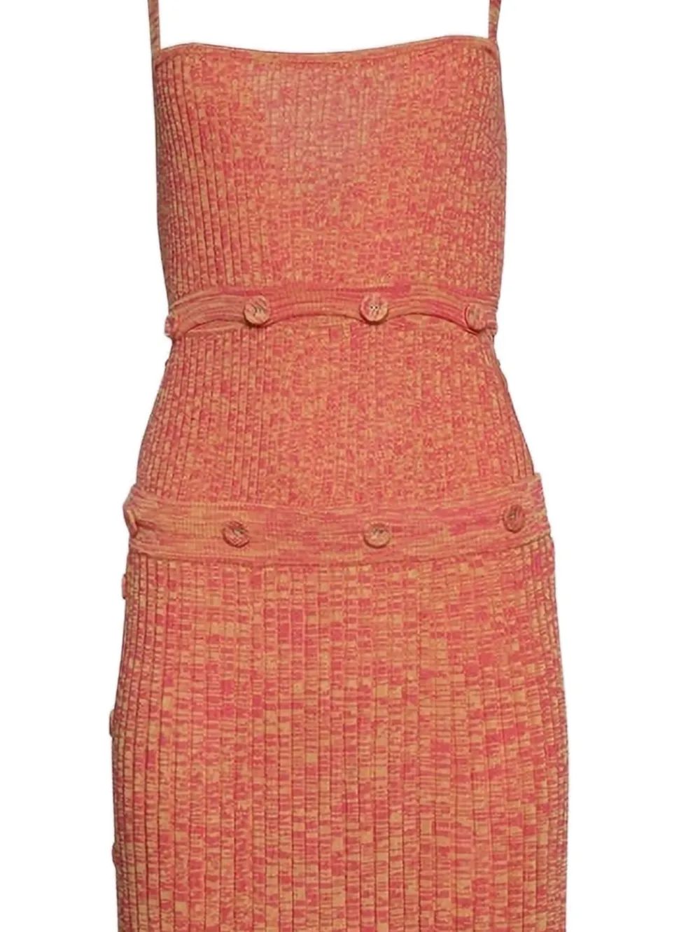 Christopher Esber button bandeau midi dress - Roze
