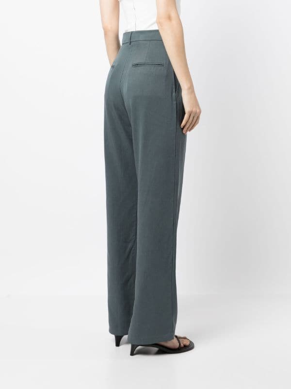 Reformation Mason wide-leg Linen Trousers - Farfetch