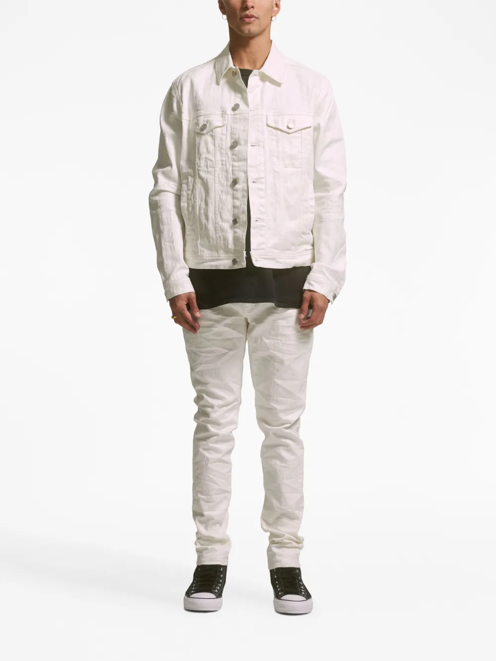 Purple Brand Truckerjack met monogram - WHITE
