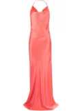 Michelle Mason bias-cut silk gown - Orange