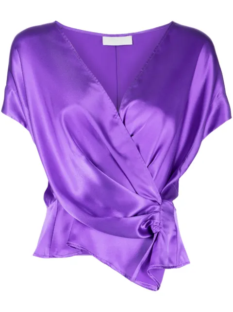 Michelle Mason top con cuello abierto 