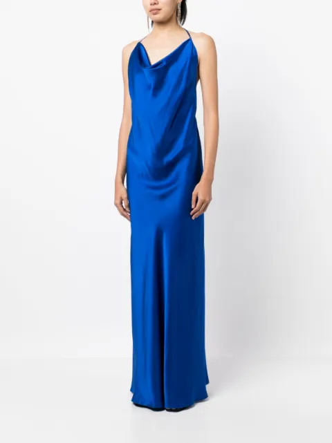 Michelle Mason bias-cut silk gown M9366 - 2