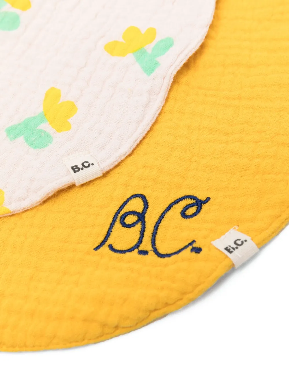 Bobo Choses Twee slabbetjes met print - Geel