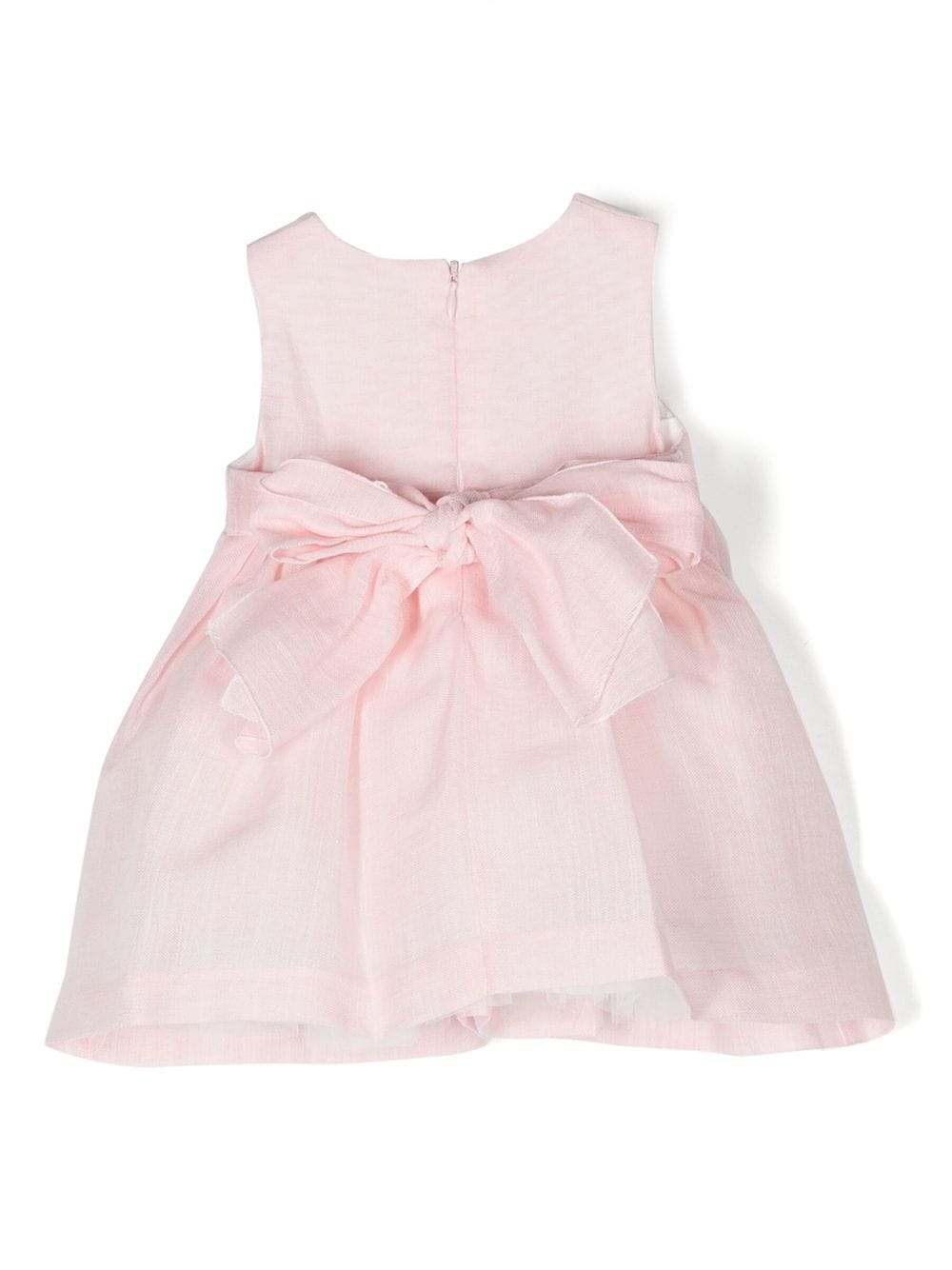 Shop Le Bebé Enfant Floral-appliqué Sleeveless Dress In Pink
