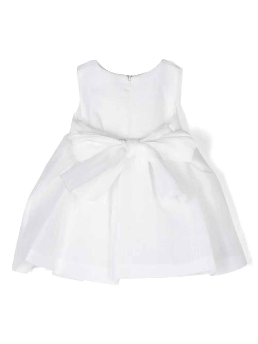 Le Bebé Enfant Mouwloze jurk - Wit