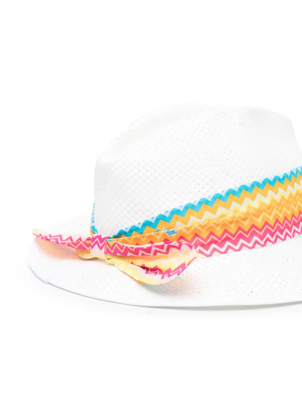 Missoni Kids Hoed verfraaid met lint - Wit