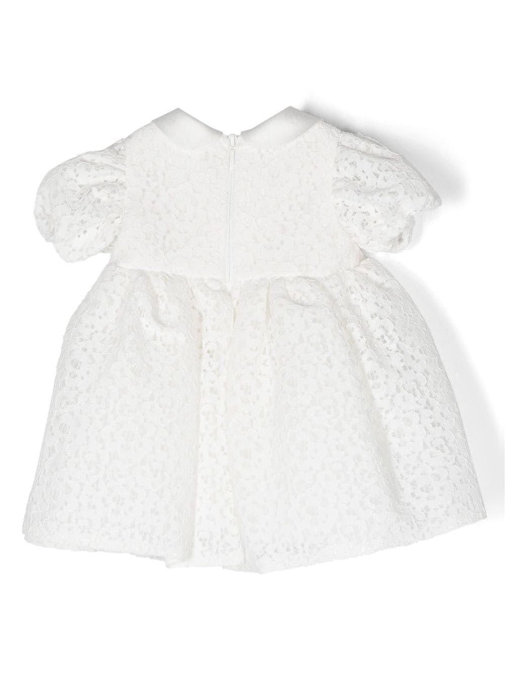 Shop Le Bebé Enfant Chantilly-lace Dress In White