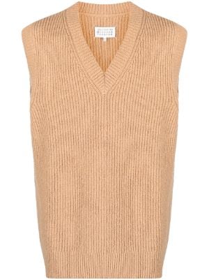 Maison Margiela V-neck ribbed-knit Vest - Farfetch