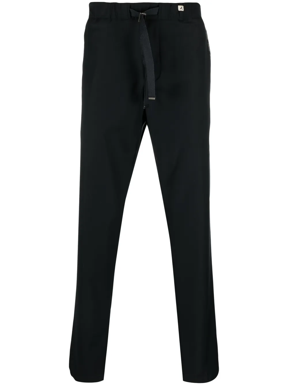 Myths strap-detail straight-leg trousers
