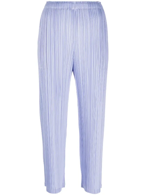 Pleats Please Issey Miyake Pleated Tapered Pants - Farfetch