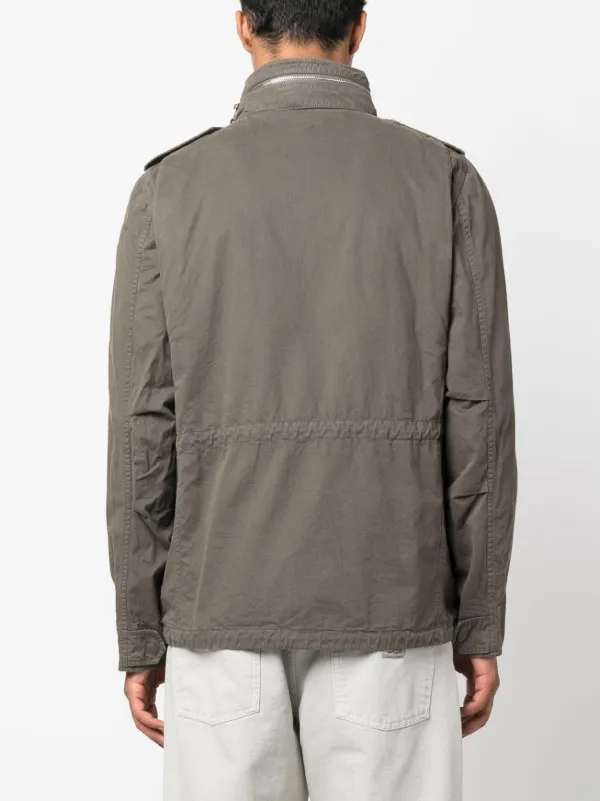 ASPESI Concealed Hood Military Jacket - Farfetch