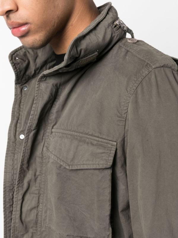 Military jacket with hidden hood - Aspesi 